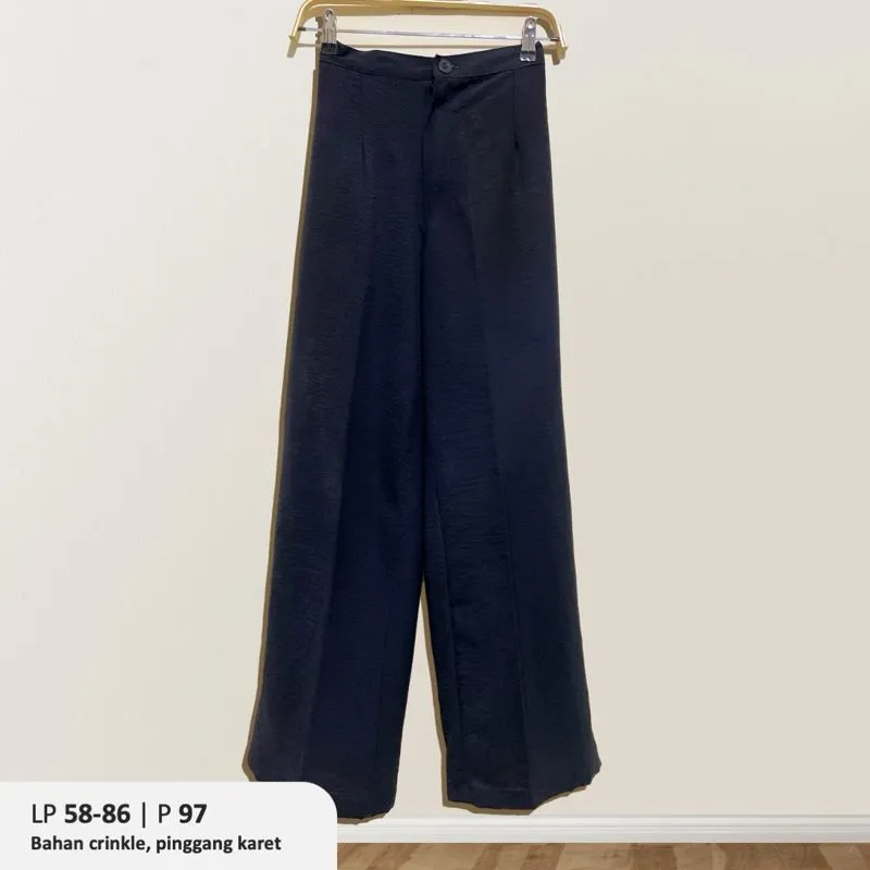 Black Crinkle Pants photo 1