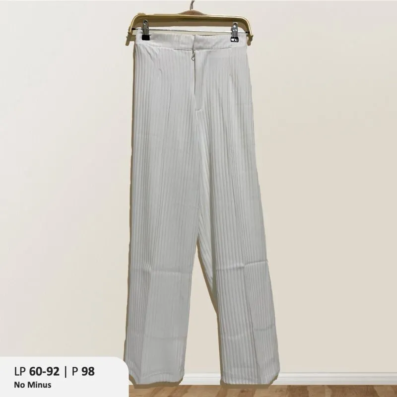 White Ribbed Pants photo 1