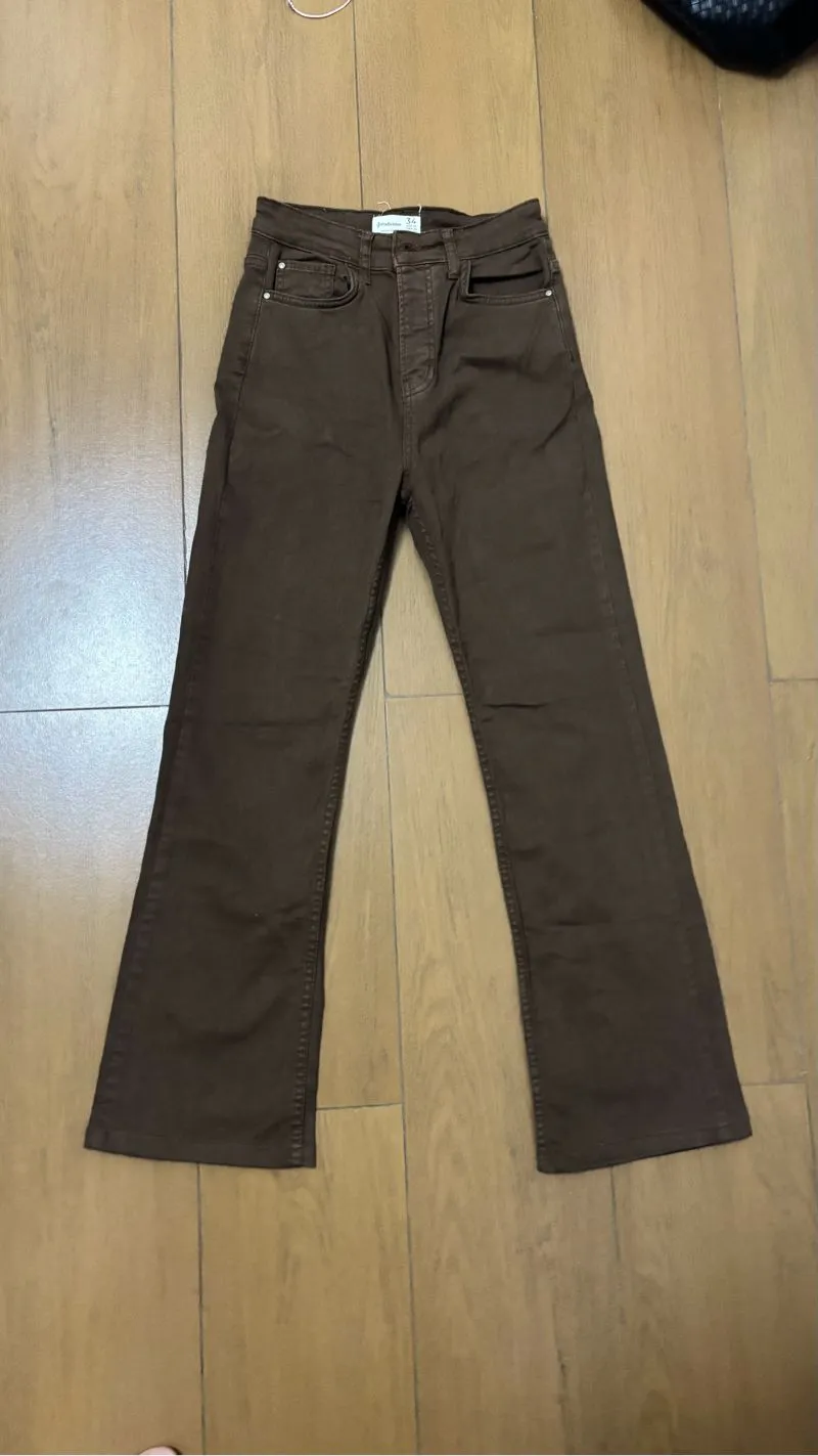 Jeans Kancing 3 Stradivarius Mahogany photo 1