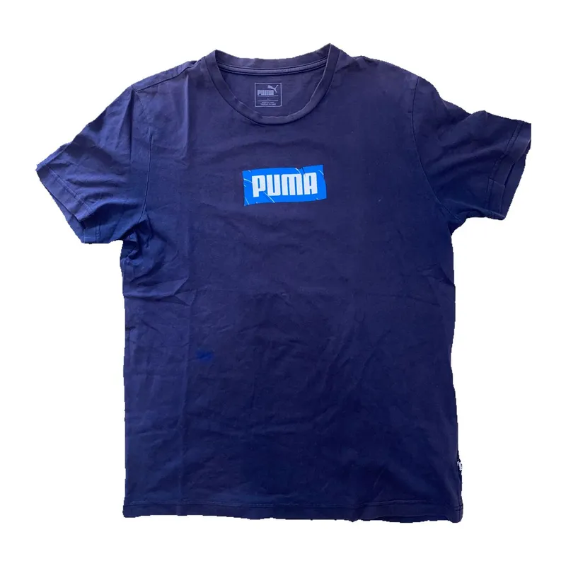  Kaos Puma Center Logo Navy T-shirt photo 1