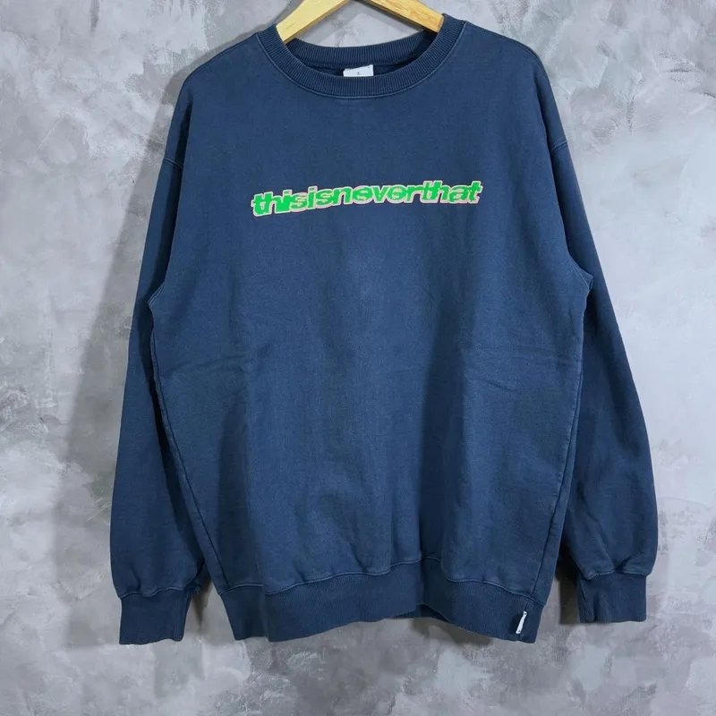 thisisneverthat Vintage Streetwear Sweater Pria navy blue photo 1