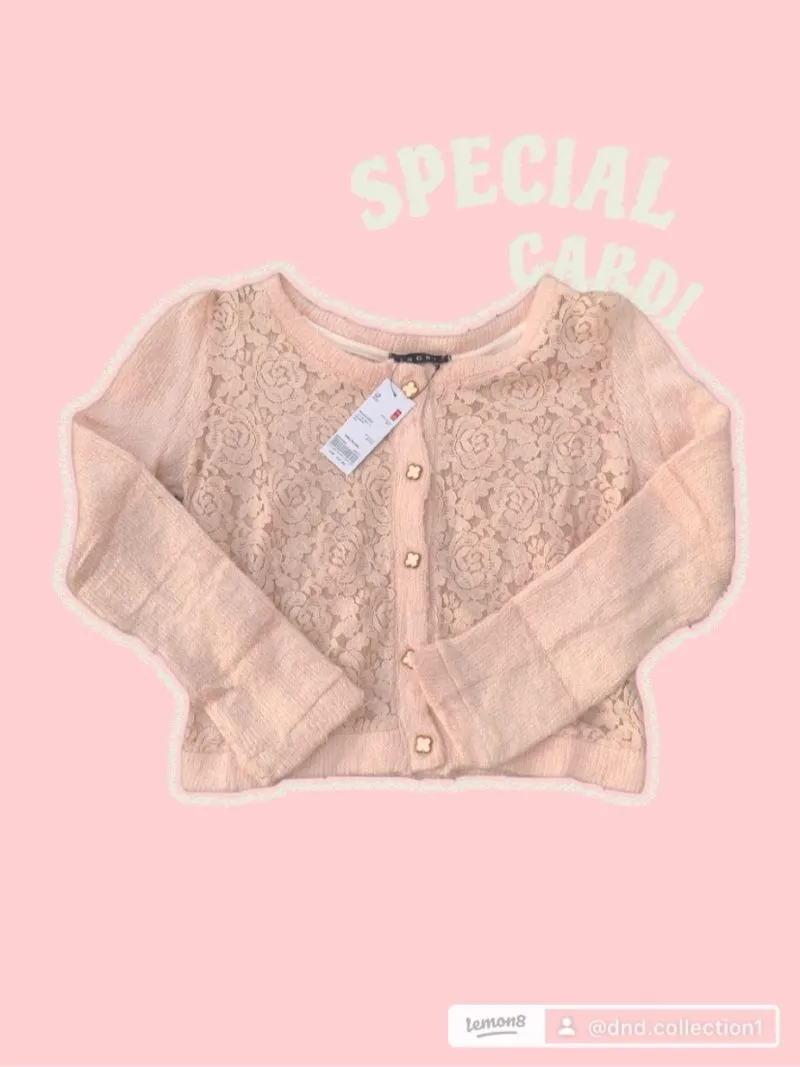 Cardigan Wanita Premium Pink photo 1