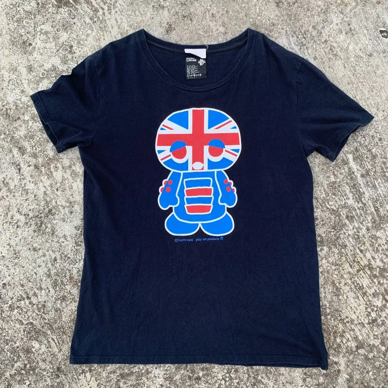 PPFM Vintage Y2K T-shirt Pria navy photo 1