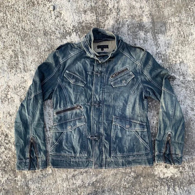 ジャケット・アウター m6823 in the attic Y2K denim jacket XL In the Attic Vintage Y2K Denim jacket Pria blue - Preloved