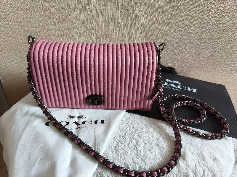 Coach pink cross body bag photo 1