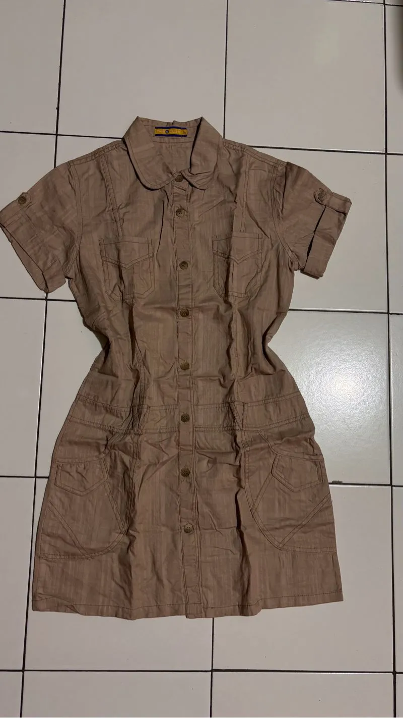 denim skirt krem photo 1
