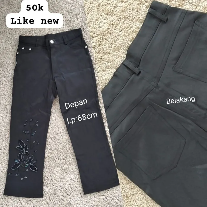 celana hitam wanita photo 1