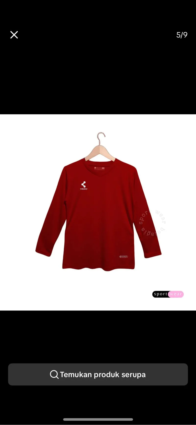 kaos olahraga wanita  photo 1