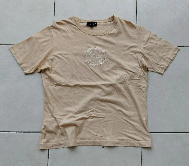 Kaos vintage gucci embriodery logo photo 1