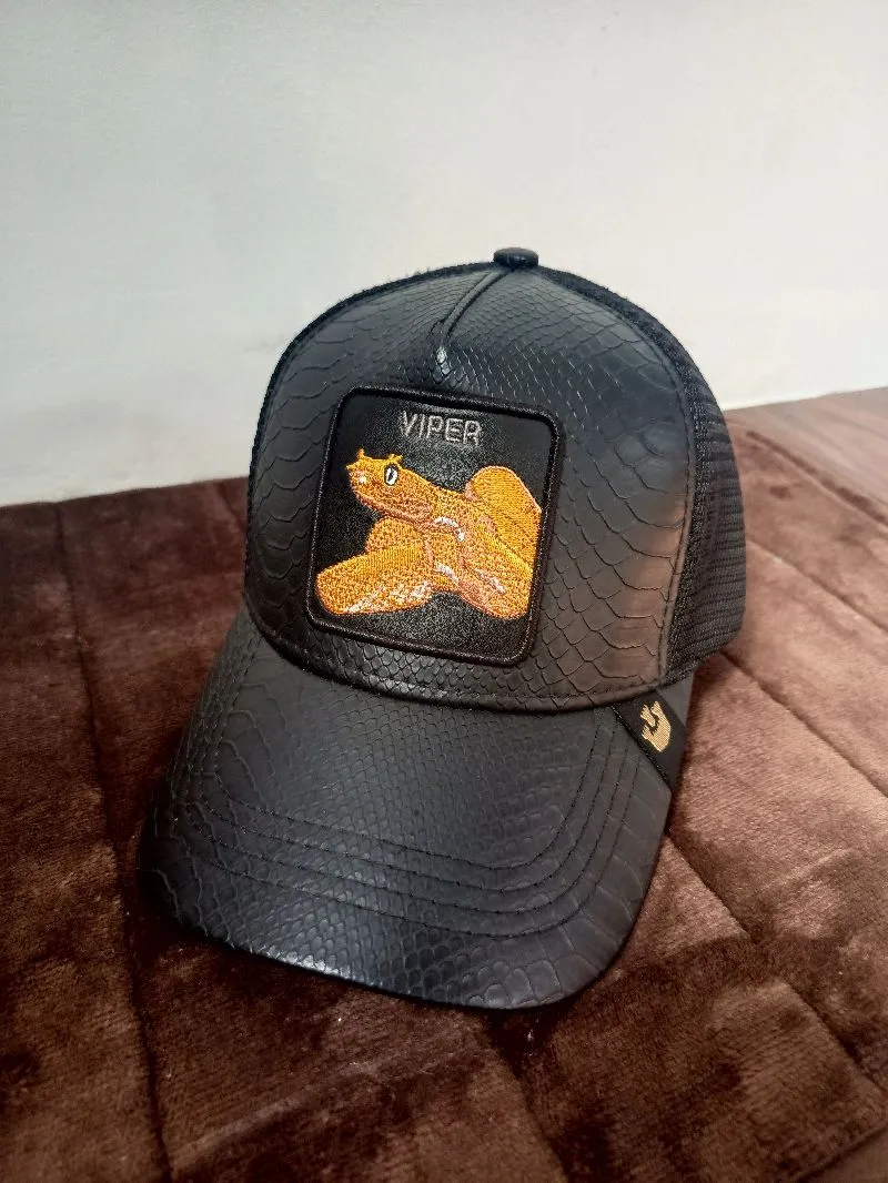 Topi Baseball Trucker Animal Viper Hitam photo 1