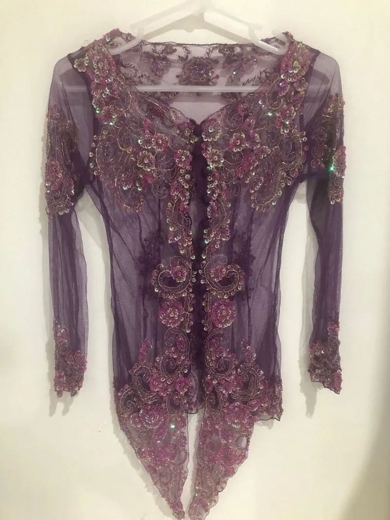 Purple Kebaya + Pink Corset Size S photo 1