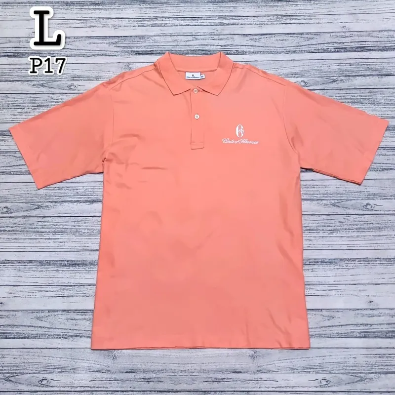 Casual Polo shirt Pria orange photo 1