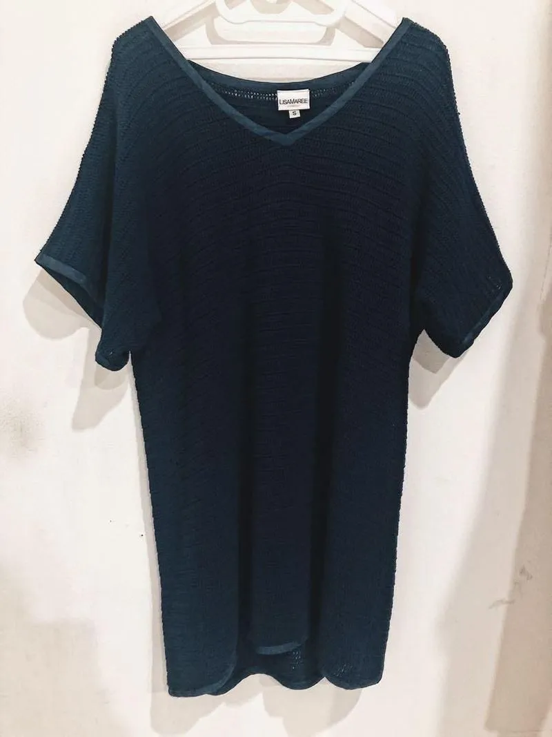 Lisa Maree Navy Dress Size S photo 1