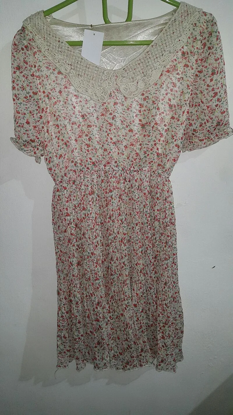 Vintage classic japanese ditsy floral dress photo 1