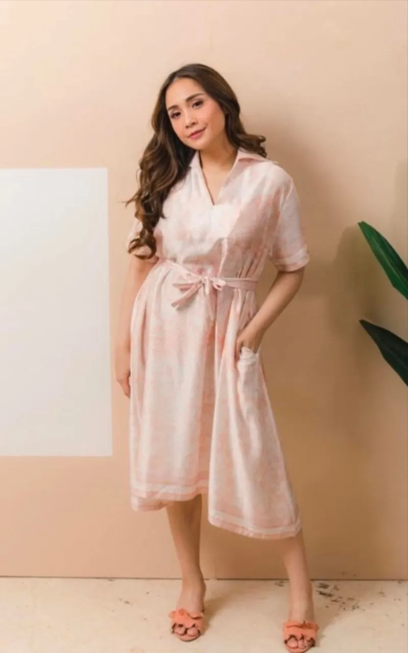 Claire by cynthia tan x nagita slavina dress pink photo 1