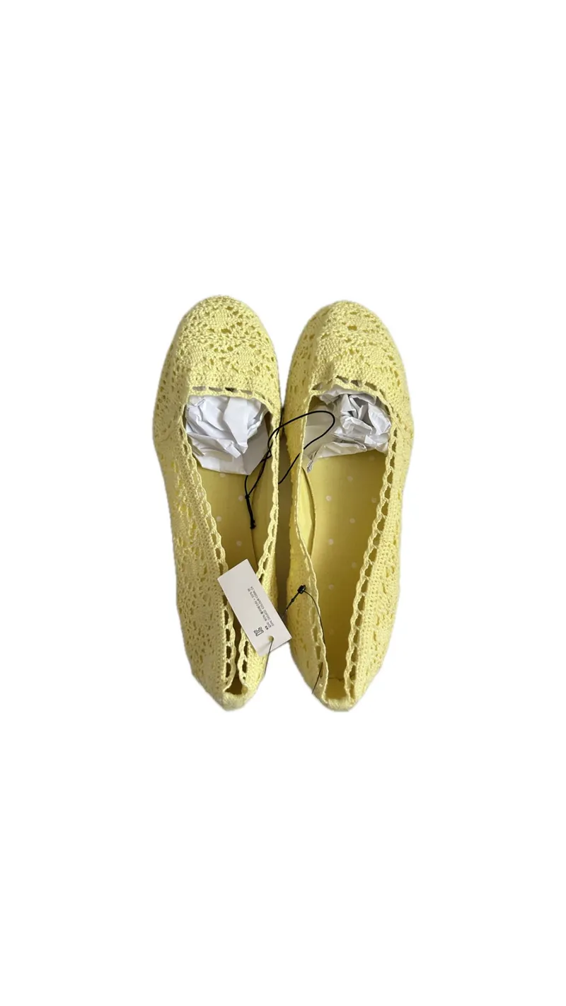 H&M Minimalist Casual Flat Wanita yellow photo 1