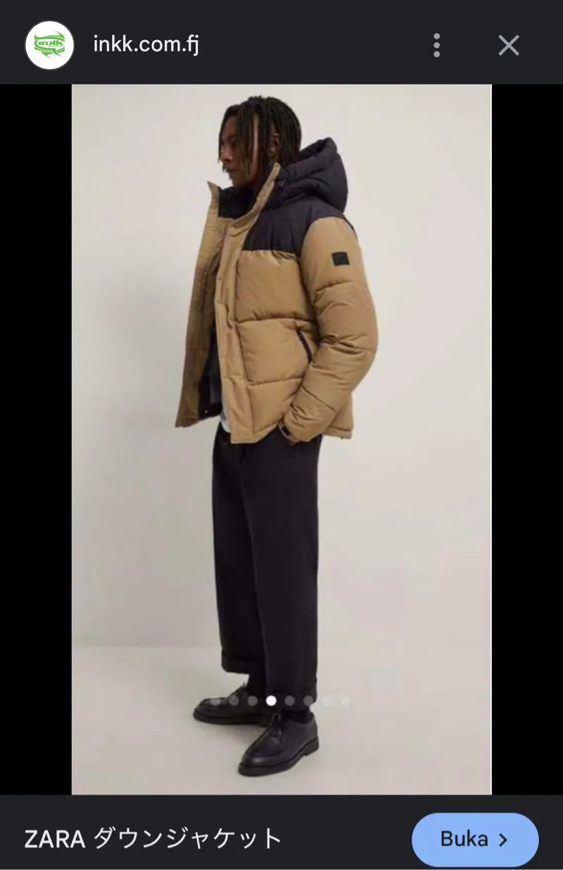 Zara DNWR padded down jacket