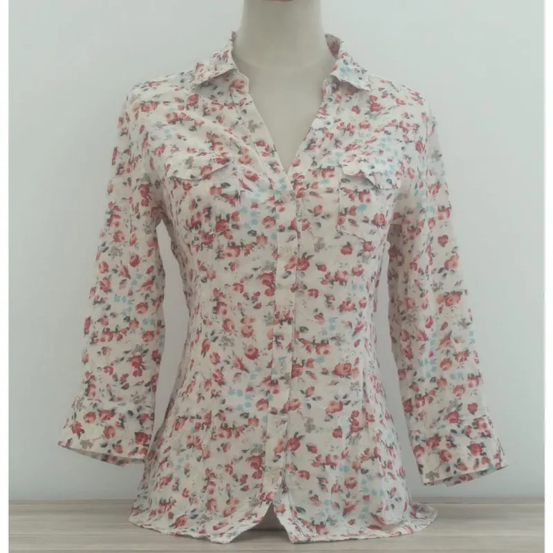 Minimalist Casual Shirt Wanita multicolor photo 1