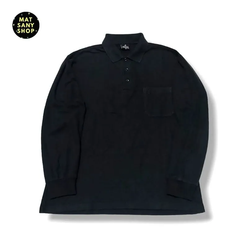 Polo Shirt Lengan Panjang Long Sleeve Green Berets Hitam photo 1
