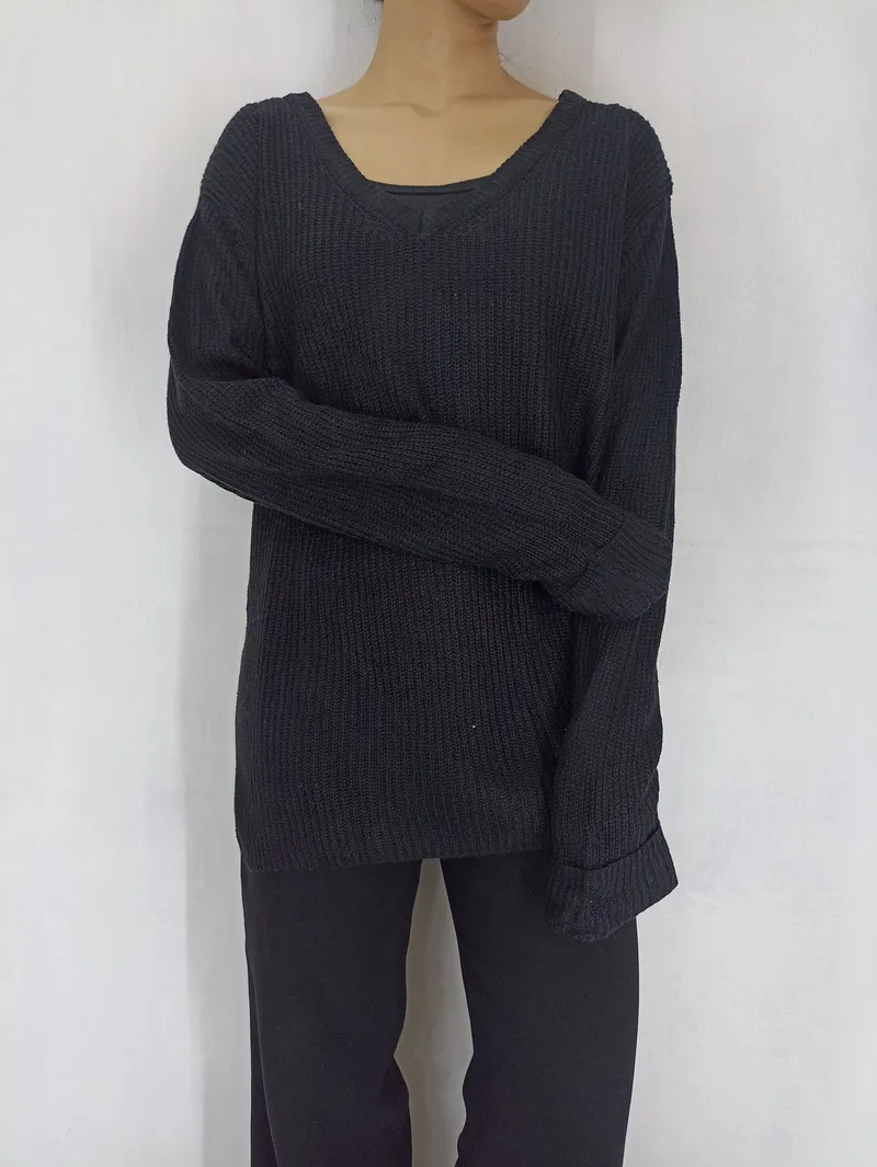 Earth, Music & Ecology Vintage Luxury Sweater Wanita black photo 1