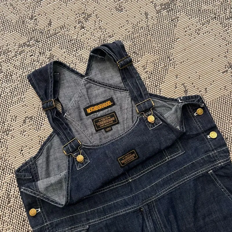 Neighborhood bookers dungarees overalls denim rare photo 1