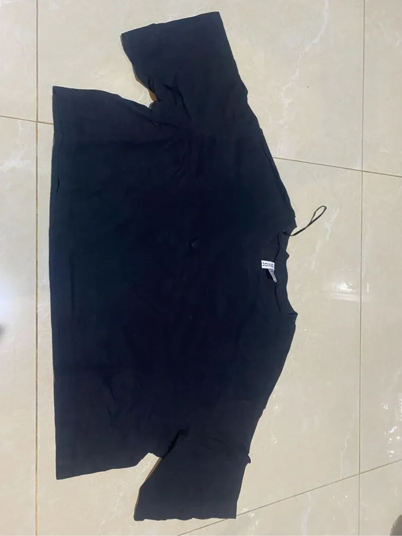Crop top full black photo 1