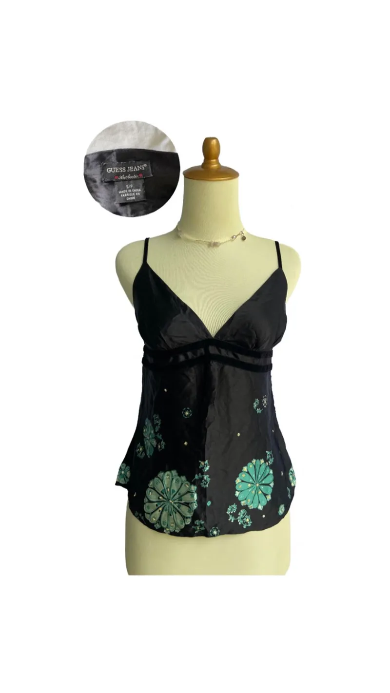 Guess Vintage Bralette Wanita green black photo 1