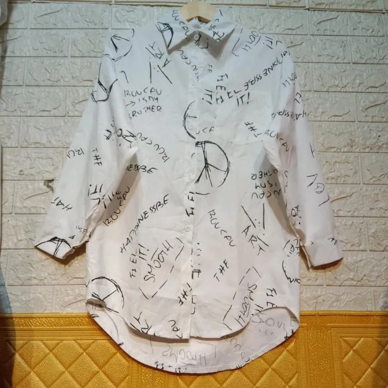 kemeja blouse wanita super premium photo 1