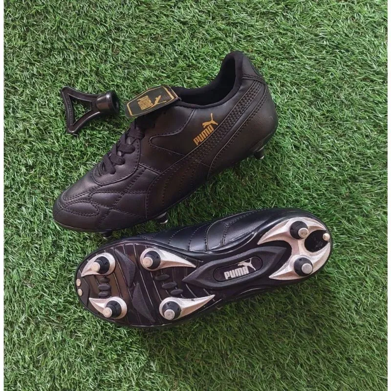 (BISA COD) Sepatu bola puma kulit pria full besi photo 1