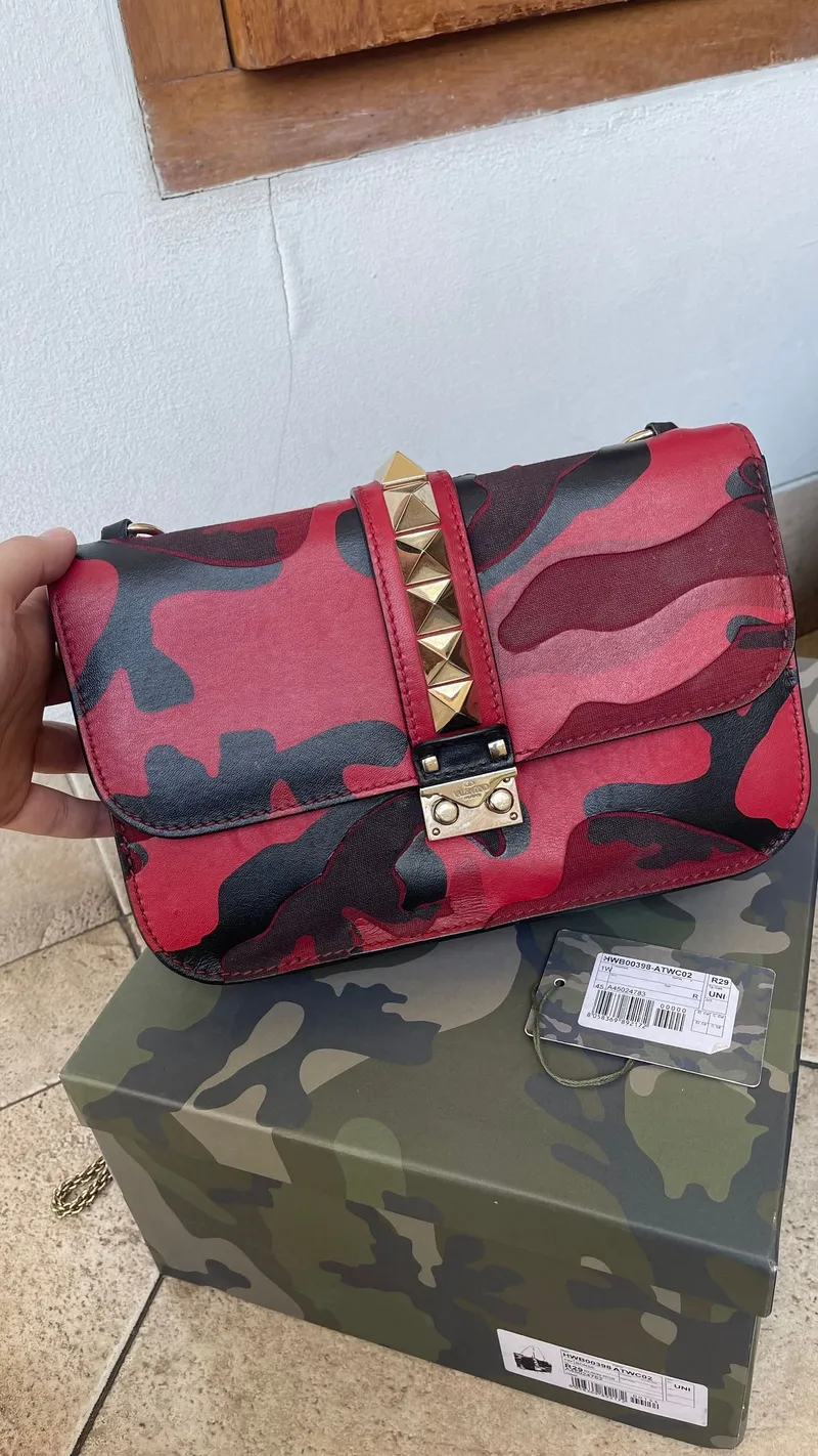 Valentino Biker Casual Shoulder bag Wanita red photo 1