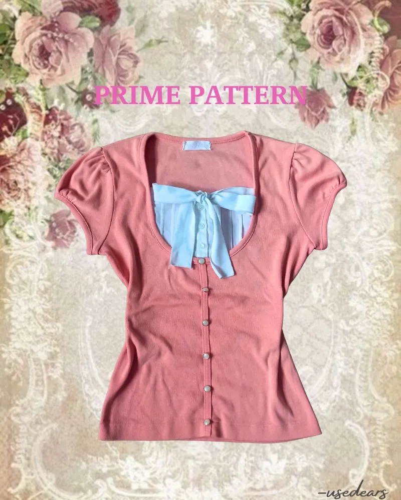 Coquette Peach Milkmaid Top photo 1