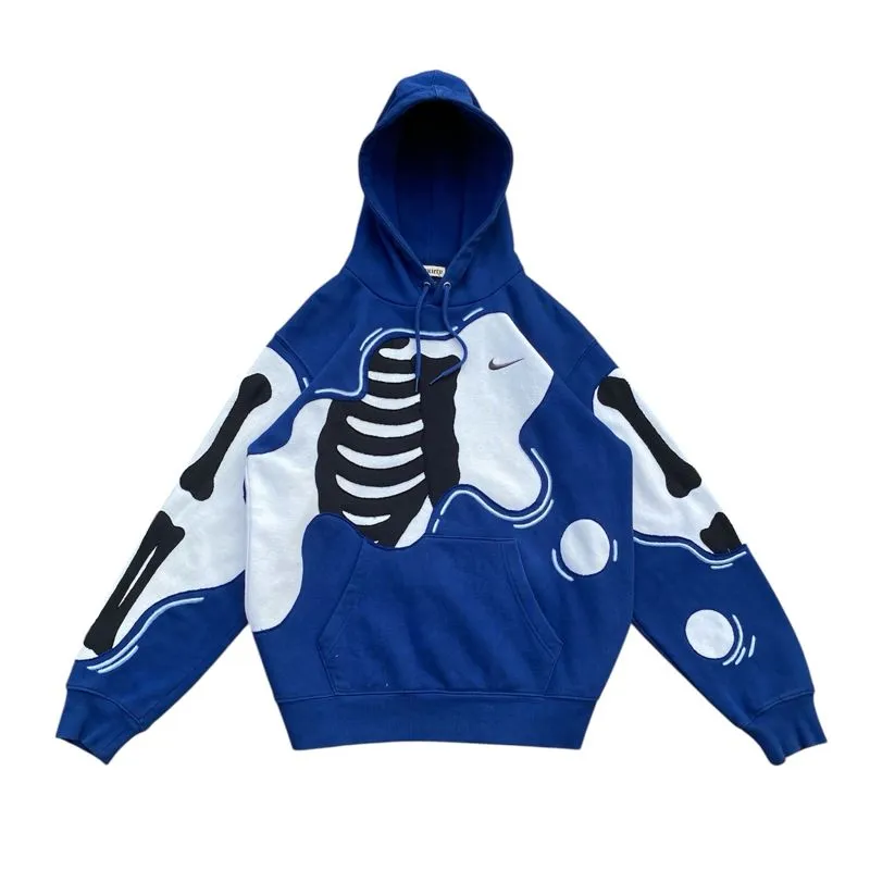 Nike Hoodie Reworked Skeleton Blue photo 1