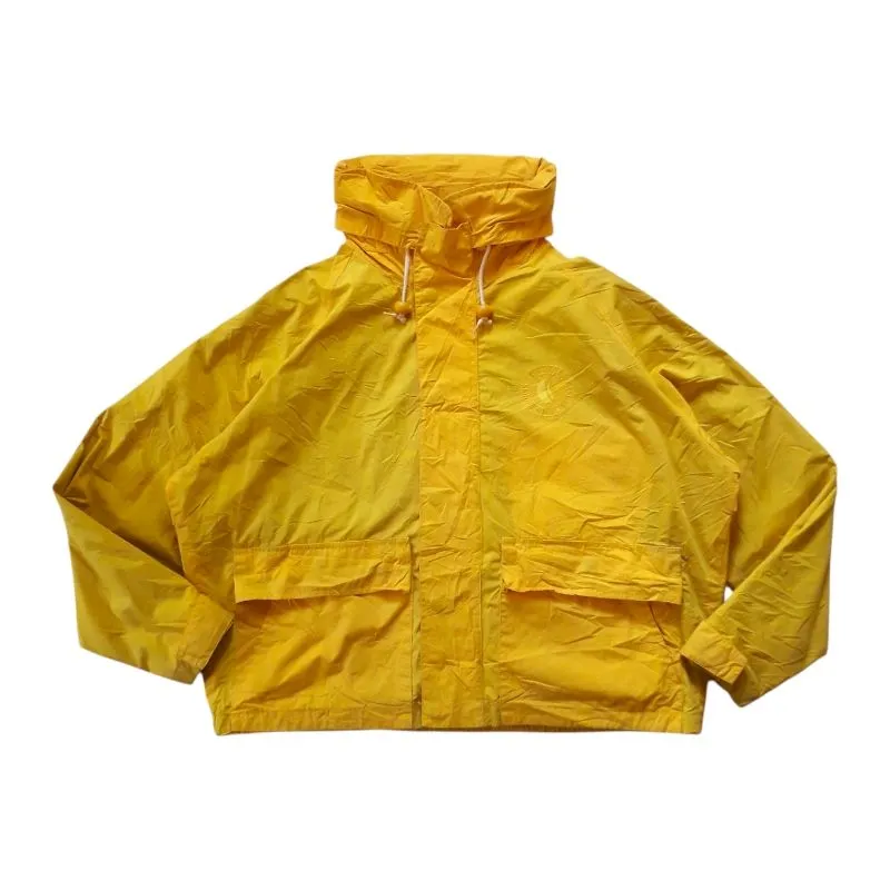 Solo d'O Marine Outdoor Crop Jacket  Hidden Hooded Yellow photo 1