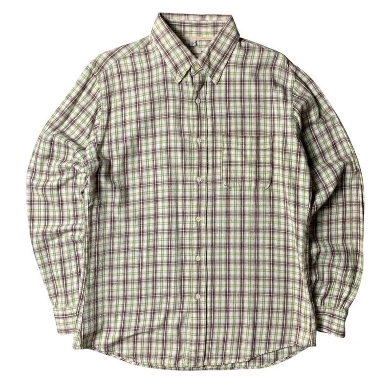 Kemeja Flannel Uniqlo Earth Tone Color photo 1