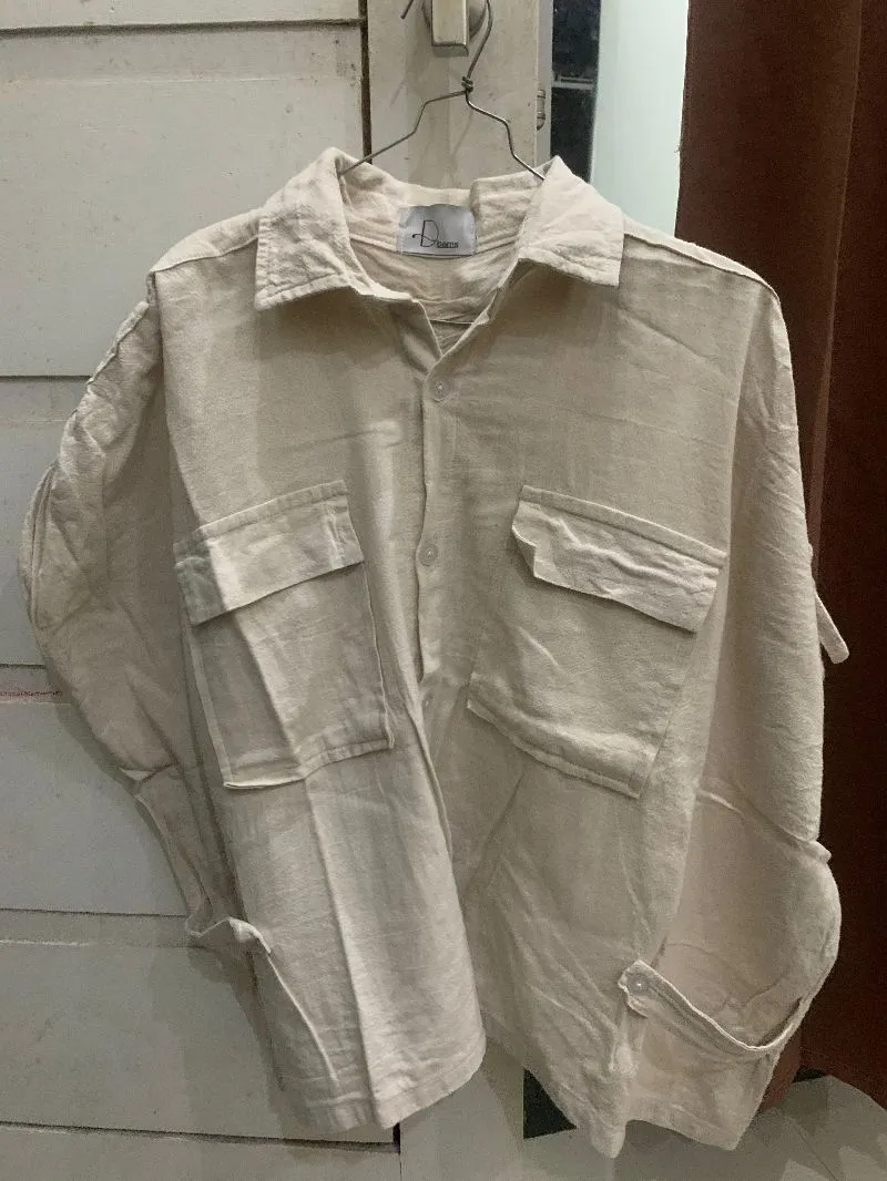 kemeja linen photo 1