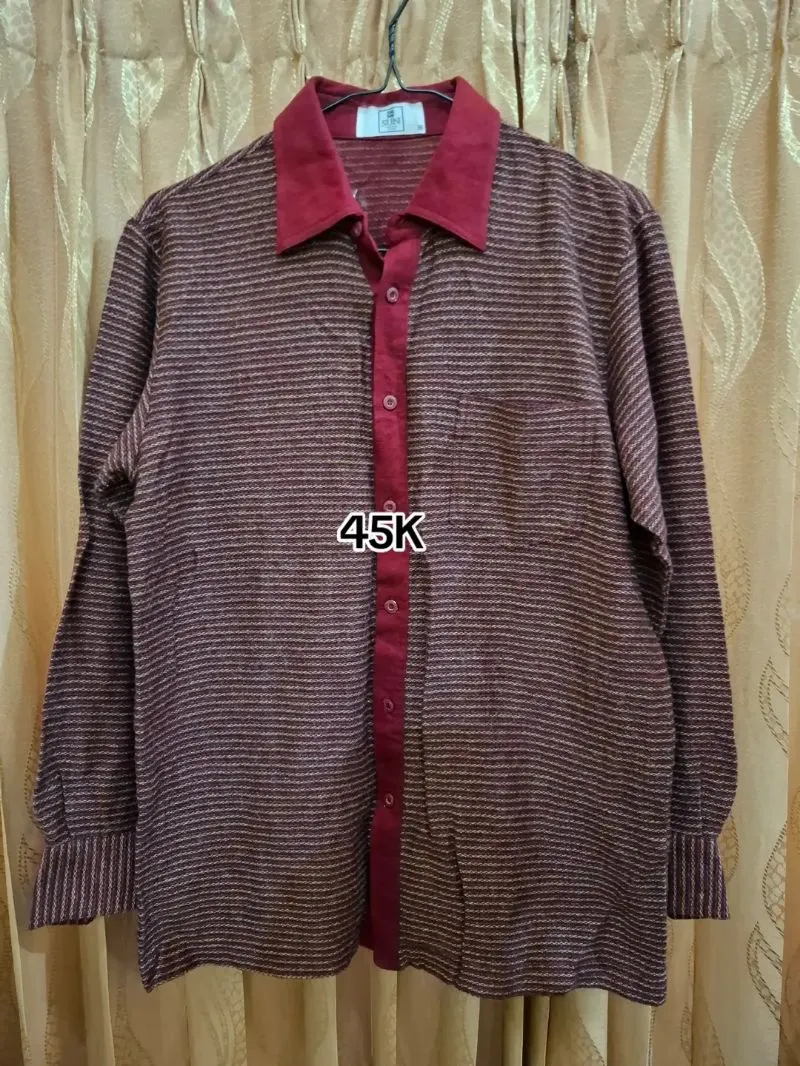 Casual Shirt Wanita Maroon photo 1