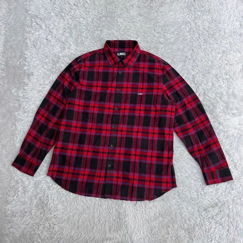 LMC Lost Management Cities Kemeja Flannel Shirt Long Sleeve photo 1