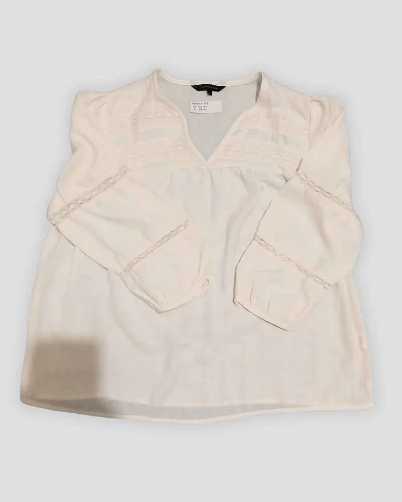 white bohemian top photo 1