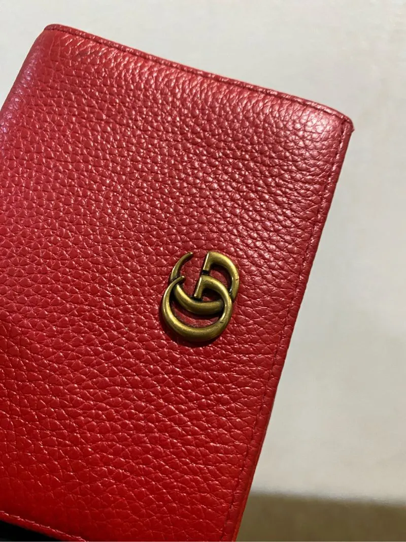 Dompet mini gucci marmont red leather good quality
