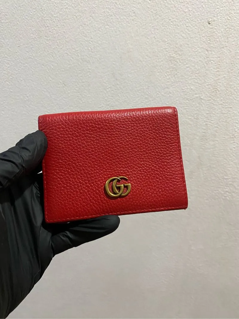 Dompet mini gucci marmont red leather good quality photo 1
