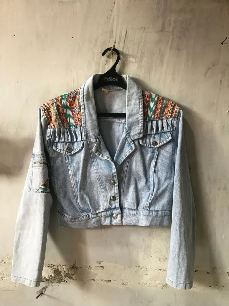 Vintage Denim Croped Navajoo photo 1