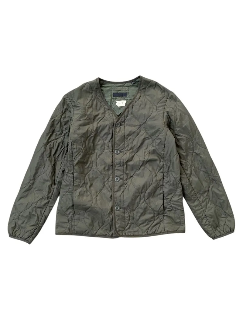 Uniqlo Jacket Quilted Down Puff Lightweight Army Olive Green photo 1