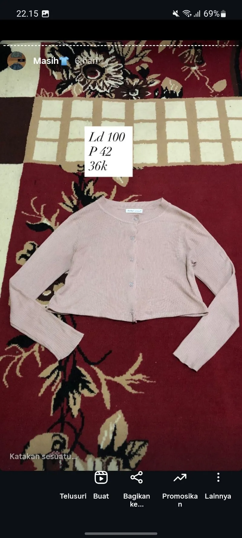 Cardigan soft pink photo 1