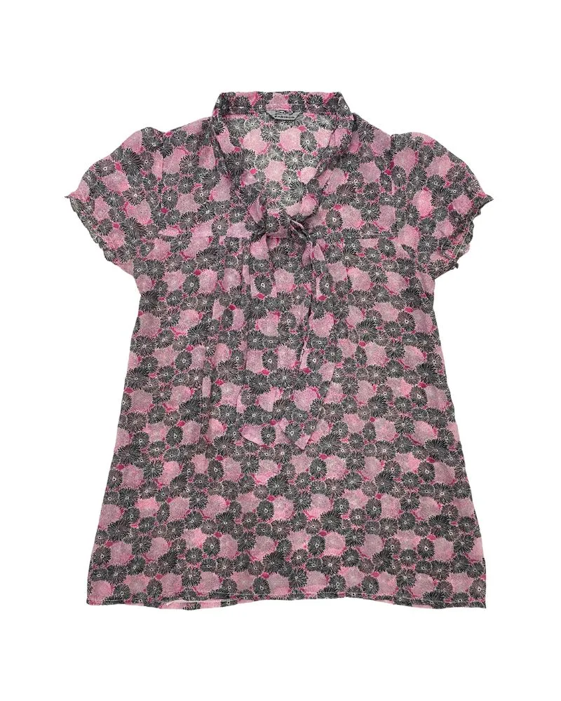 Blouse Y2K Pink Vintage Atasan Top Coquette Women Cute photo 1