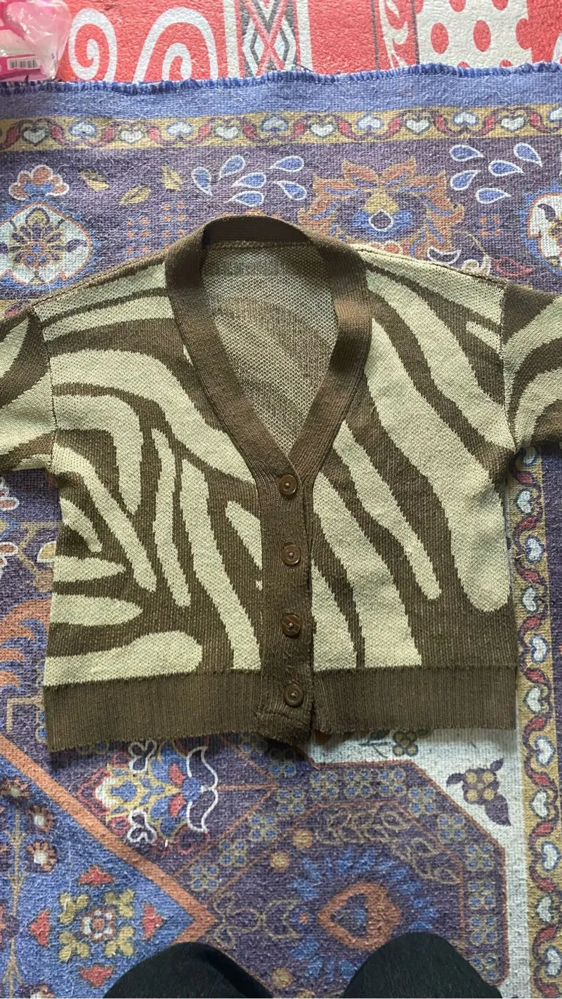Kardigan crop motif photo 1