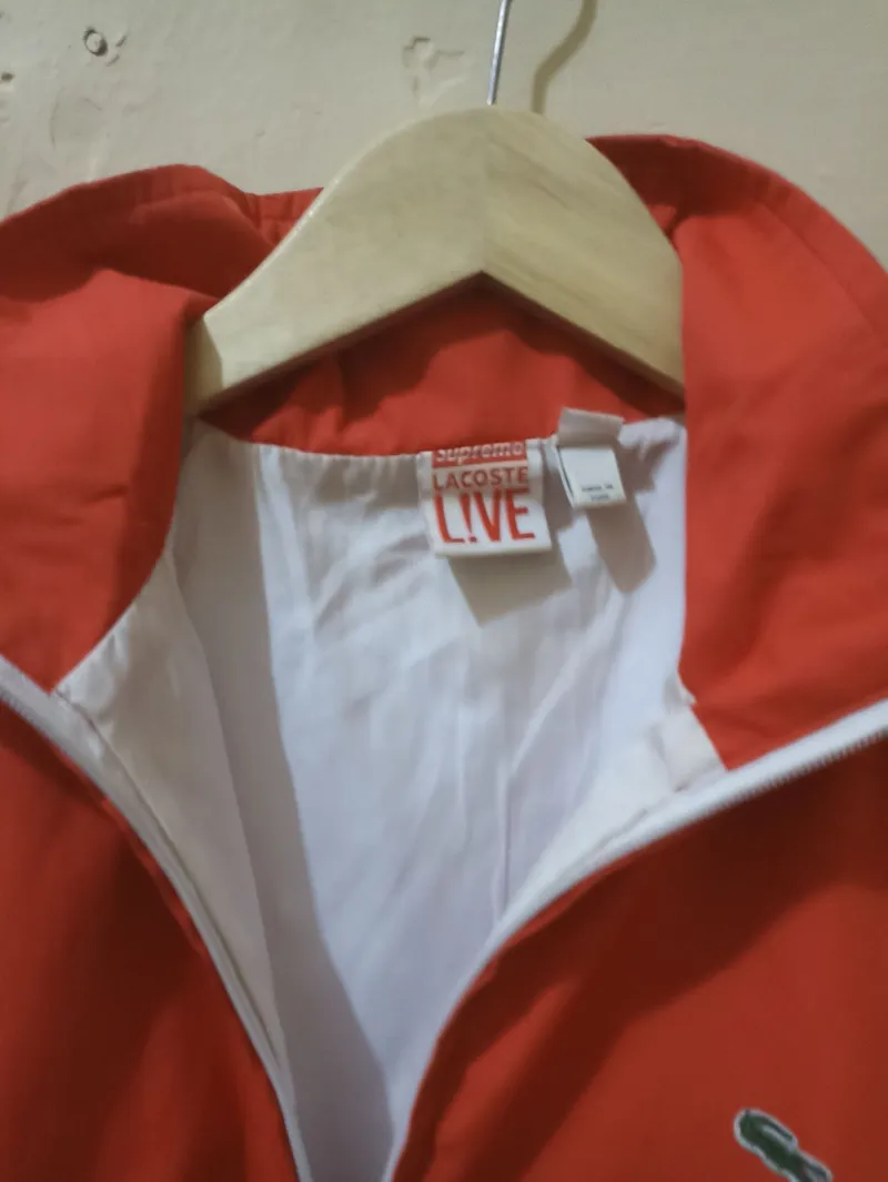 Supreme Streetwear Sportswear Track jacket Pria white red photo 1