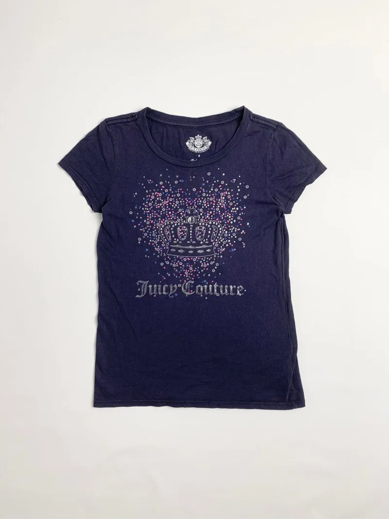 Y2k Juicy Couture Top Tee With Iconic Crown Graphic photo 1