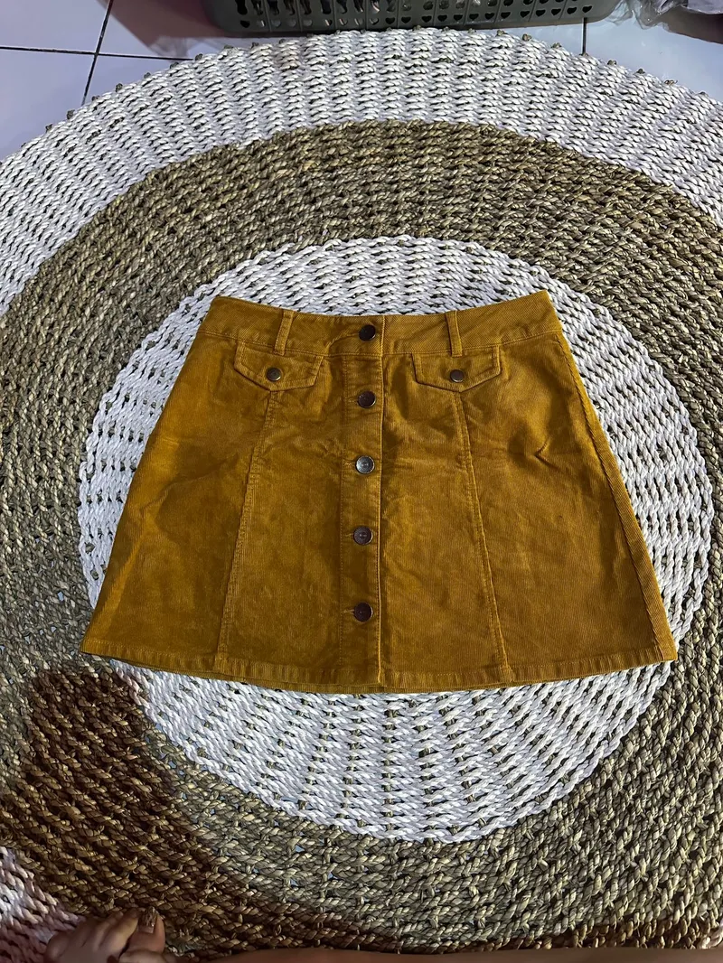 Casual Skirt Wanita brown photo 1