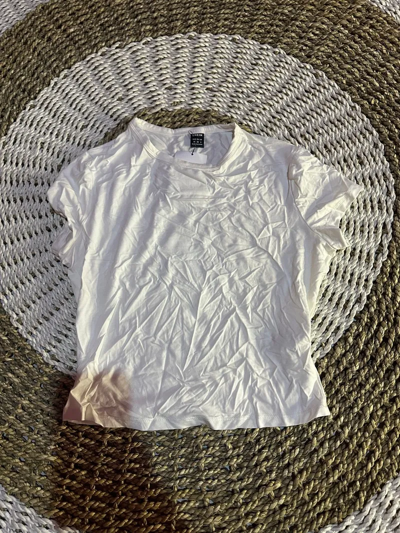 Shein Casual T-shirt Wanita white photo 1
