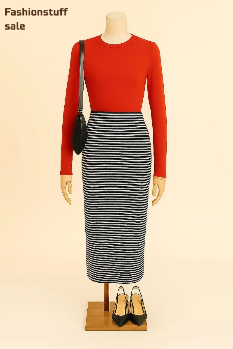 Rok span garis Horizontal photo 1